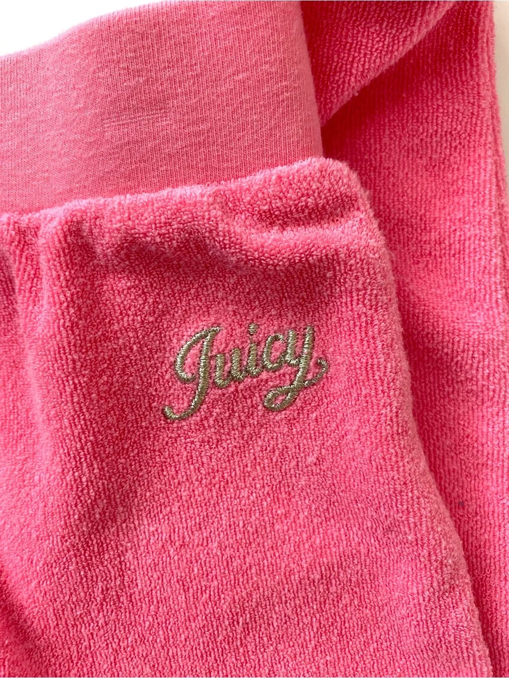 Juicy Couture Girls Hot Pink Fleece Hoodie Set 3T Zip Front Jacket Pull on Pants
